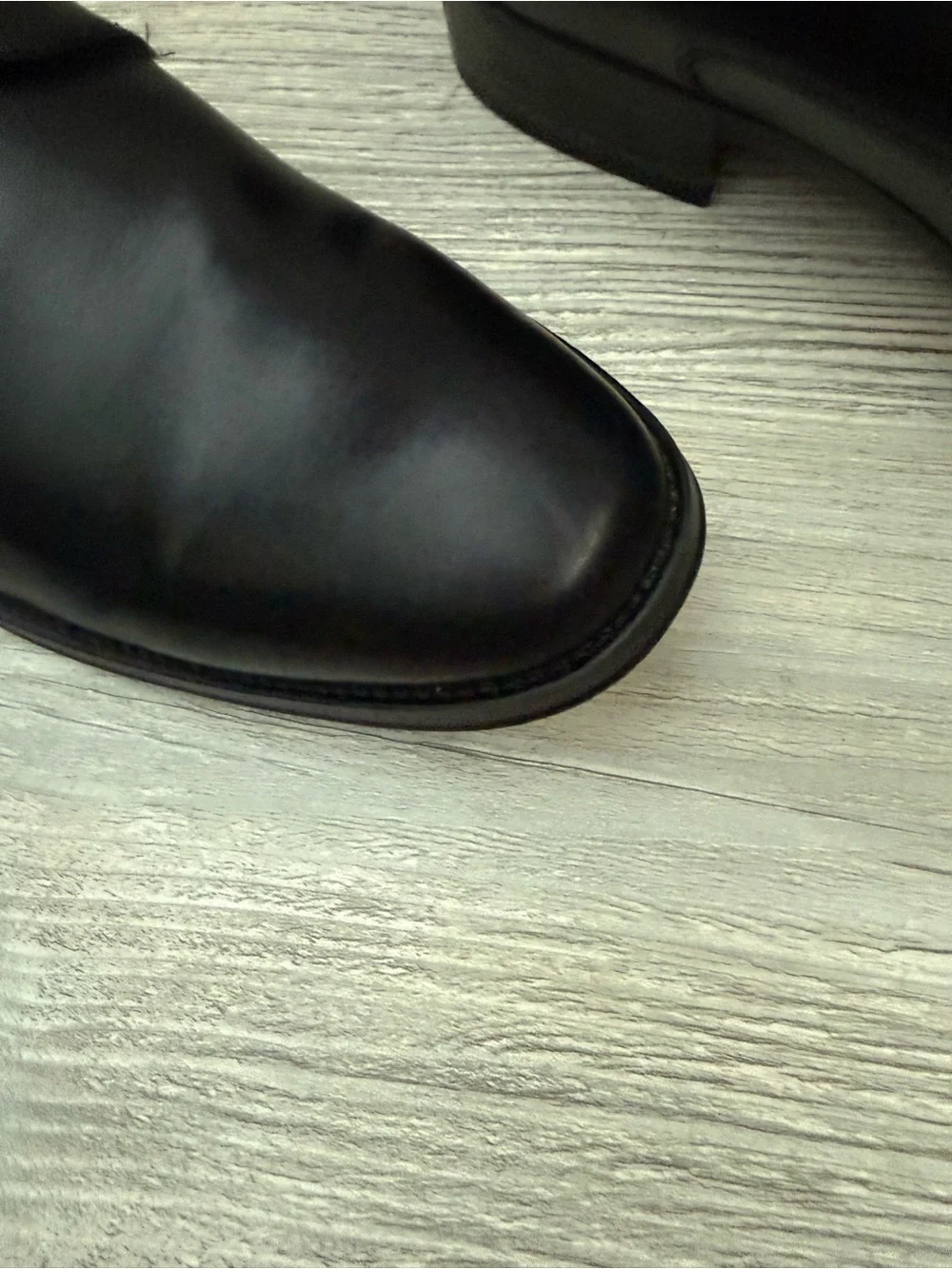 J F Corvus Classic Black Derby Shoes - Men's Dress Oxfords size 9.5